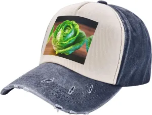 Bright Cabbage Print Distressed Baseball Cap Adjustable Hat with Classic Unisex Style for All Seasons