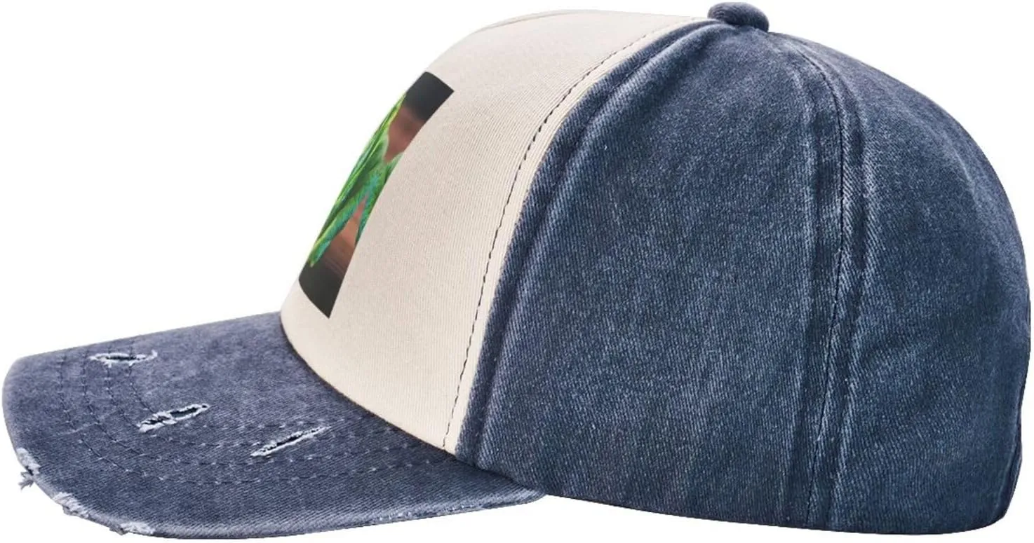 Bright Cabbage Print Distressed Baseball Cap Adjustable Hat with Classic Unisex Style for All Seasons