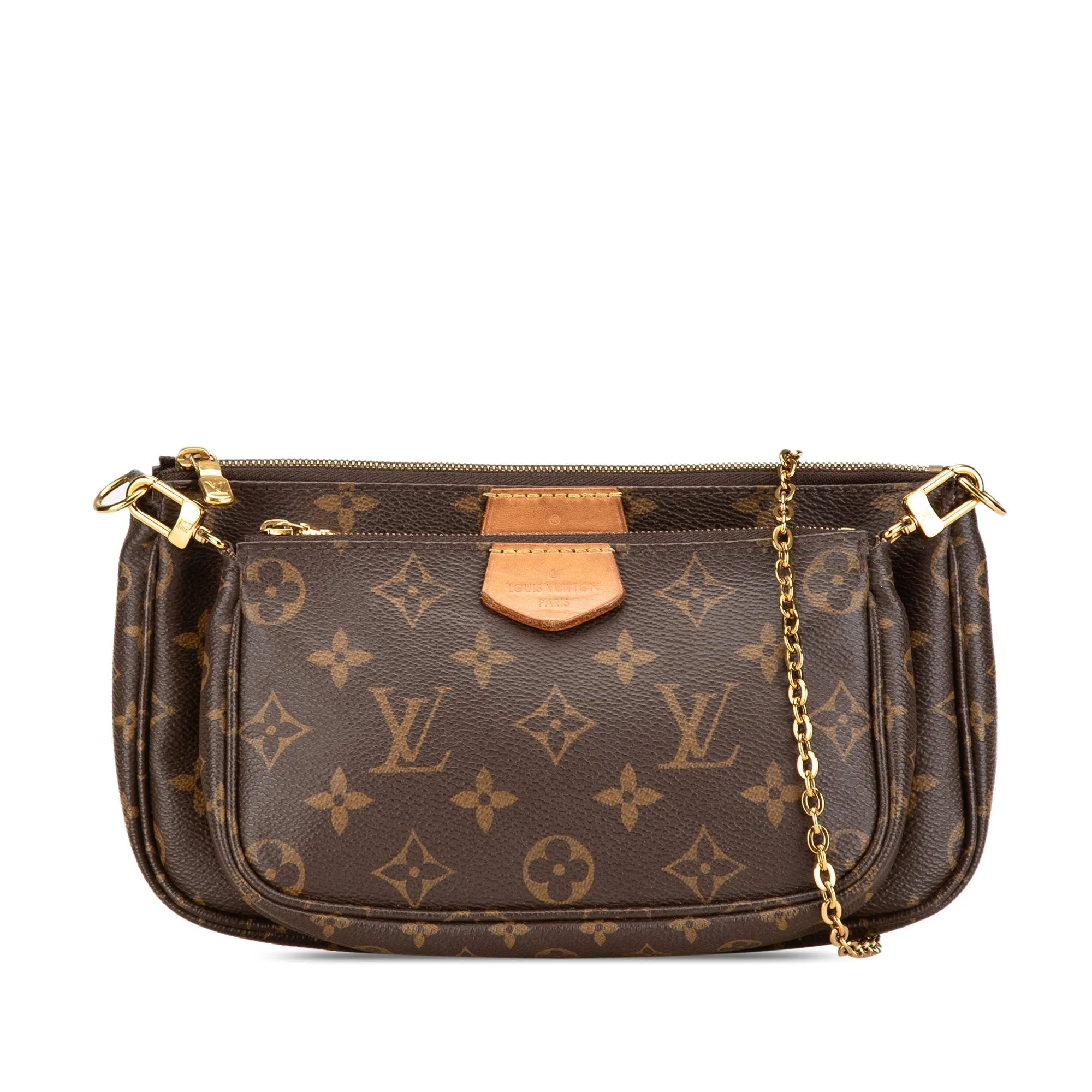 Brown Louis Vuitton Monogram Multi Pochette Accessoires Satchel
