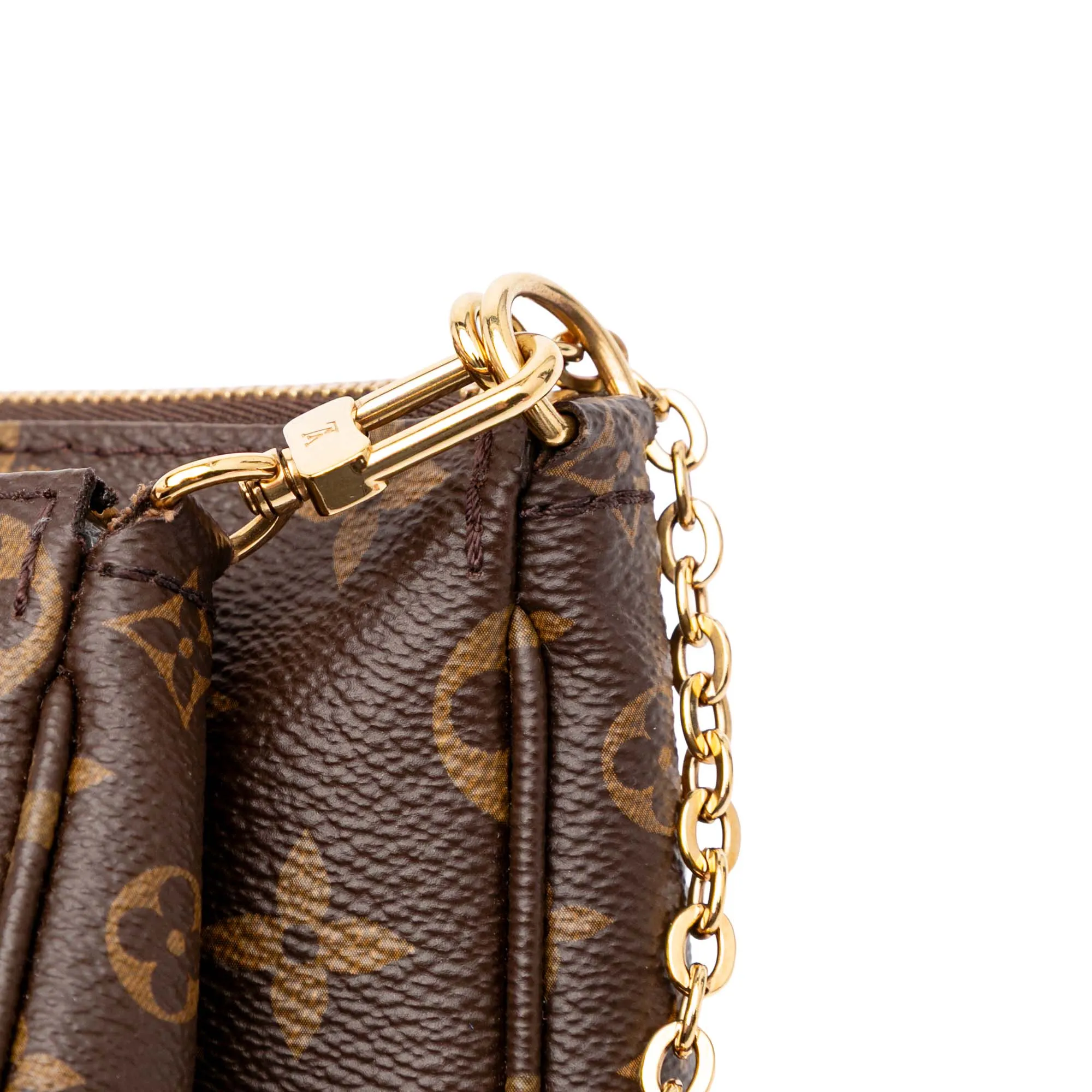 Brown Louis Vuitton Monogram Multi Pochette Accessoires Satchel
