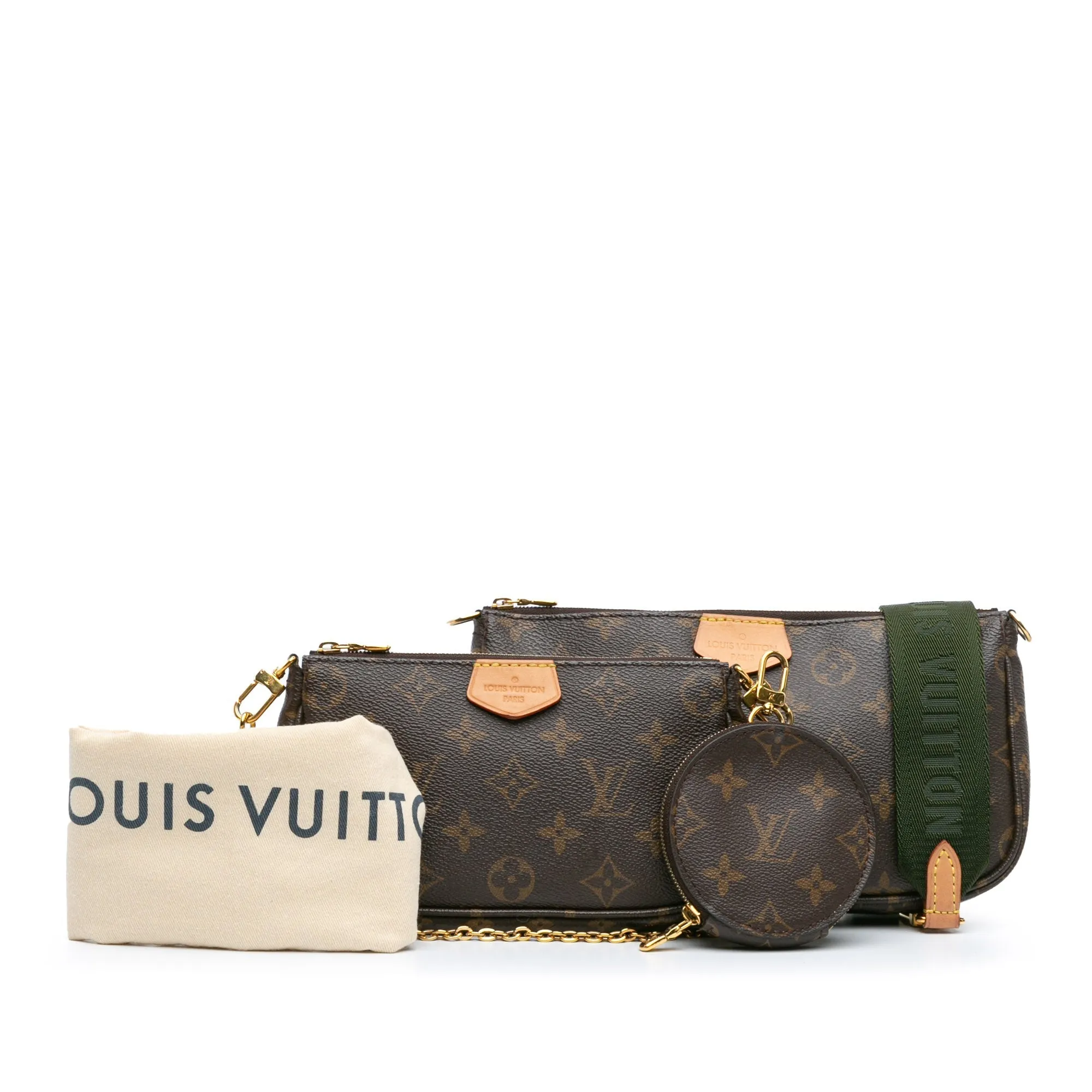 Brown Louis Vuitton Monogram Multi Pochette Accessoires Satchel