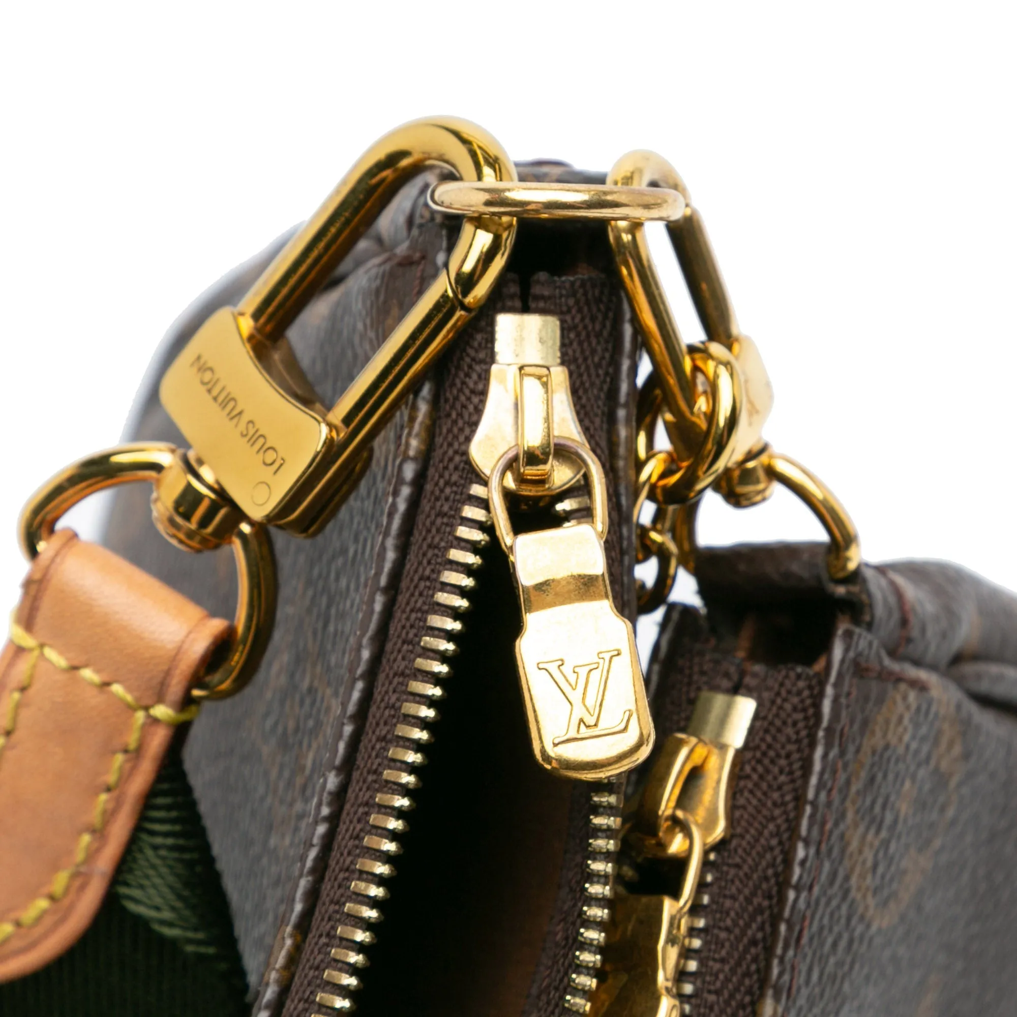 Brown Louis Vuitton Monogram Multi Pochette Accessoires Satchel