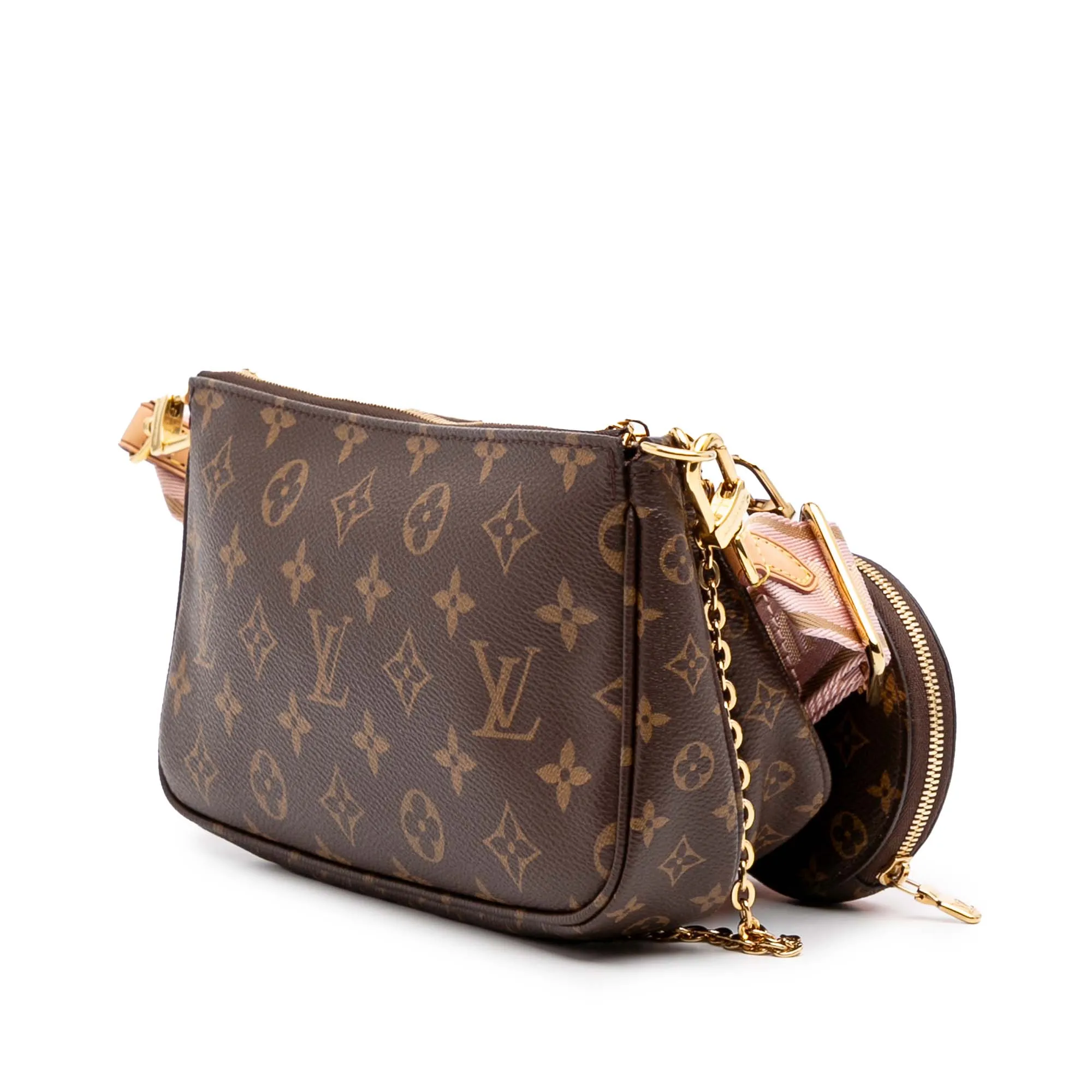 Brown Louis Vuitton Monogram Multi Pochette Accessoires Satchel