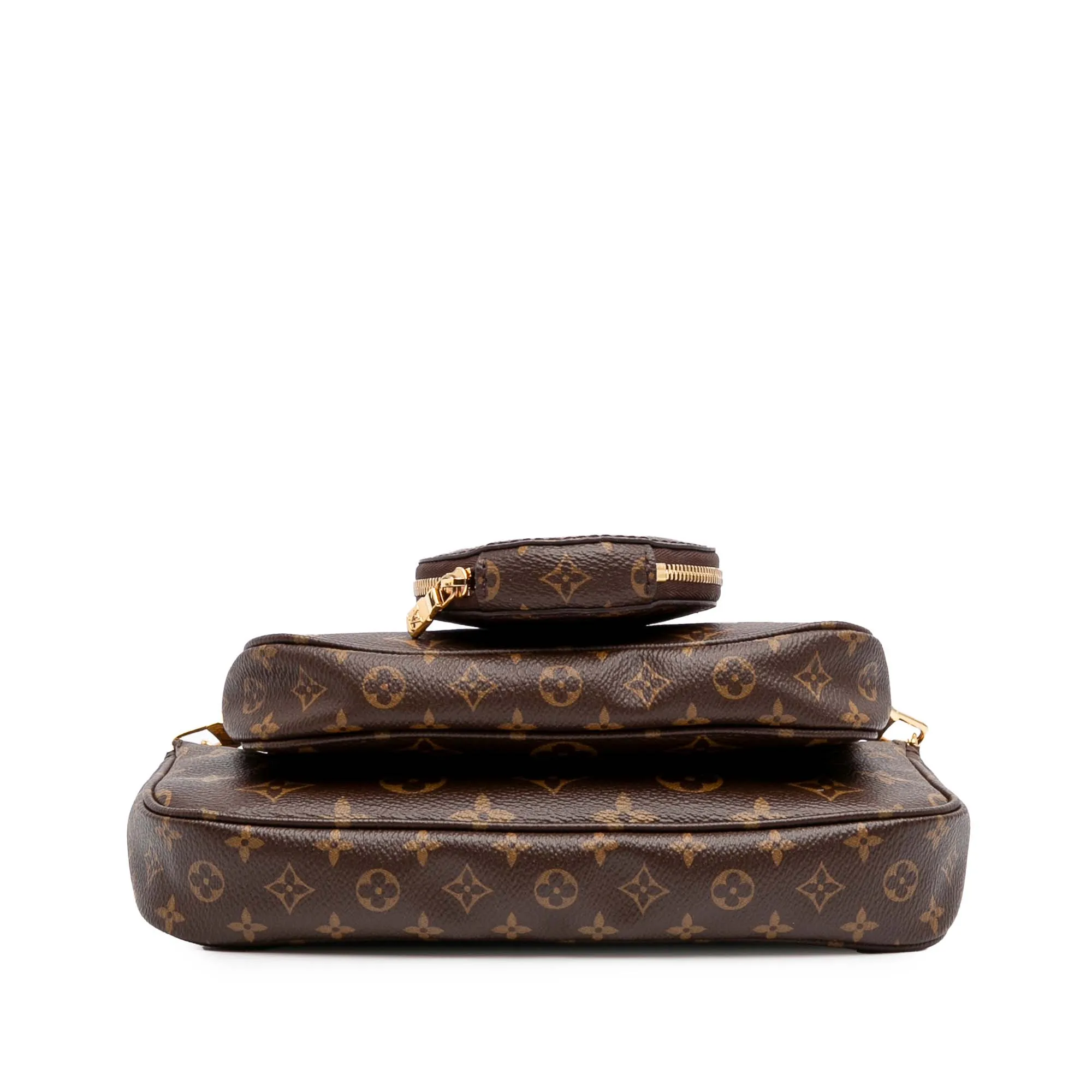 Brown Louis Vuitton Monogram Multi Pochette Accessoires Satchel