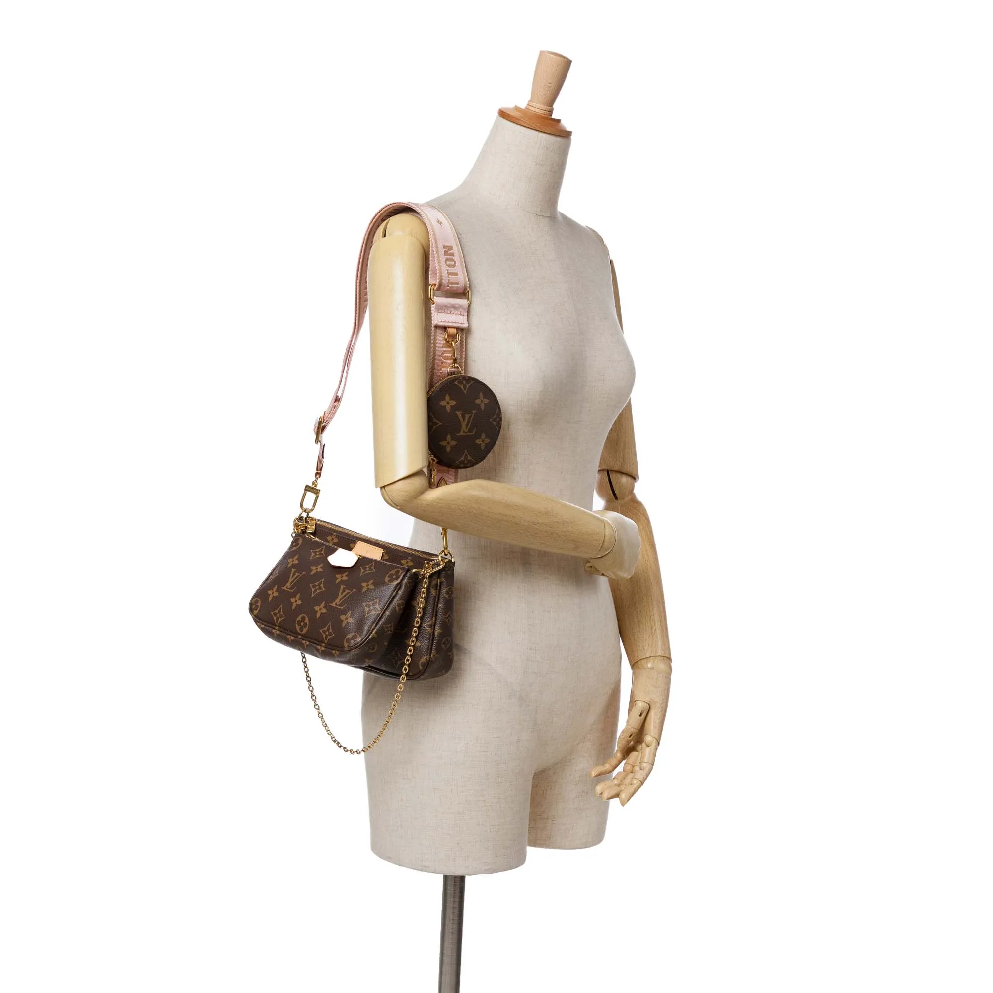 Brown Louis Vuitton Monogram Multi Pochette Accessoires Satchel