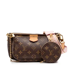 Brown Louis Vuitton Monogram Multi Pochette Accessoires Satchel