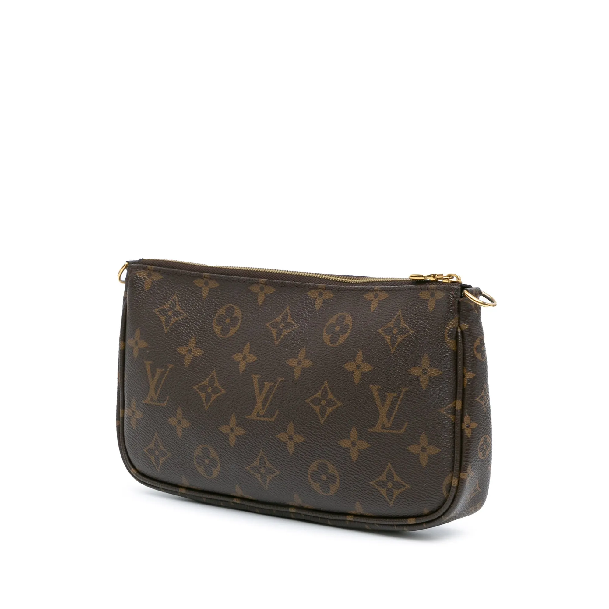 Brown Louis Vuitton Monogram Multi Pochette Accessoires Satchel