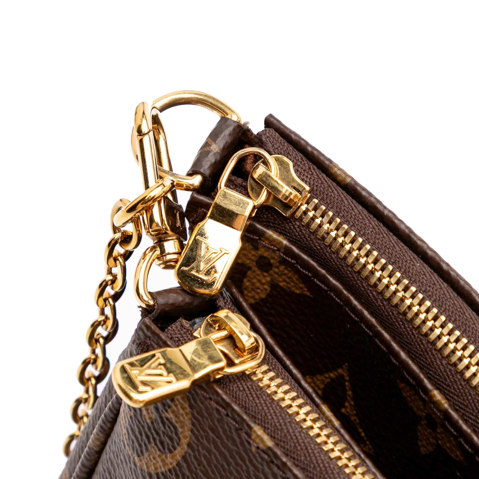 Brown Louis Vuitton Monogram Multi Pochette Accessoires Satchel