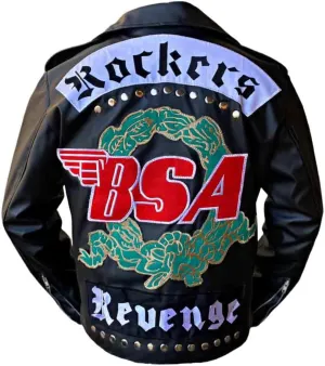 BSA Faith George Michael Rockers Revenge Faux Leather Jacket