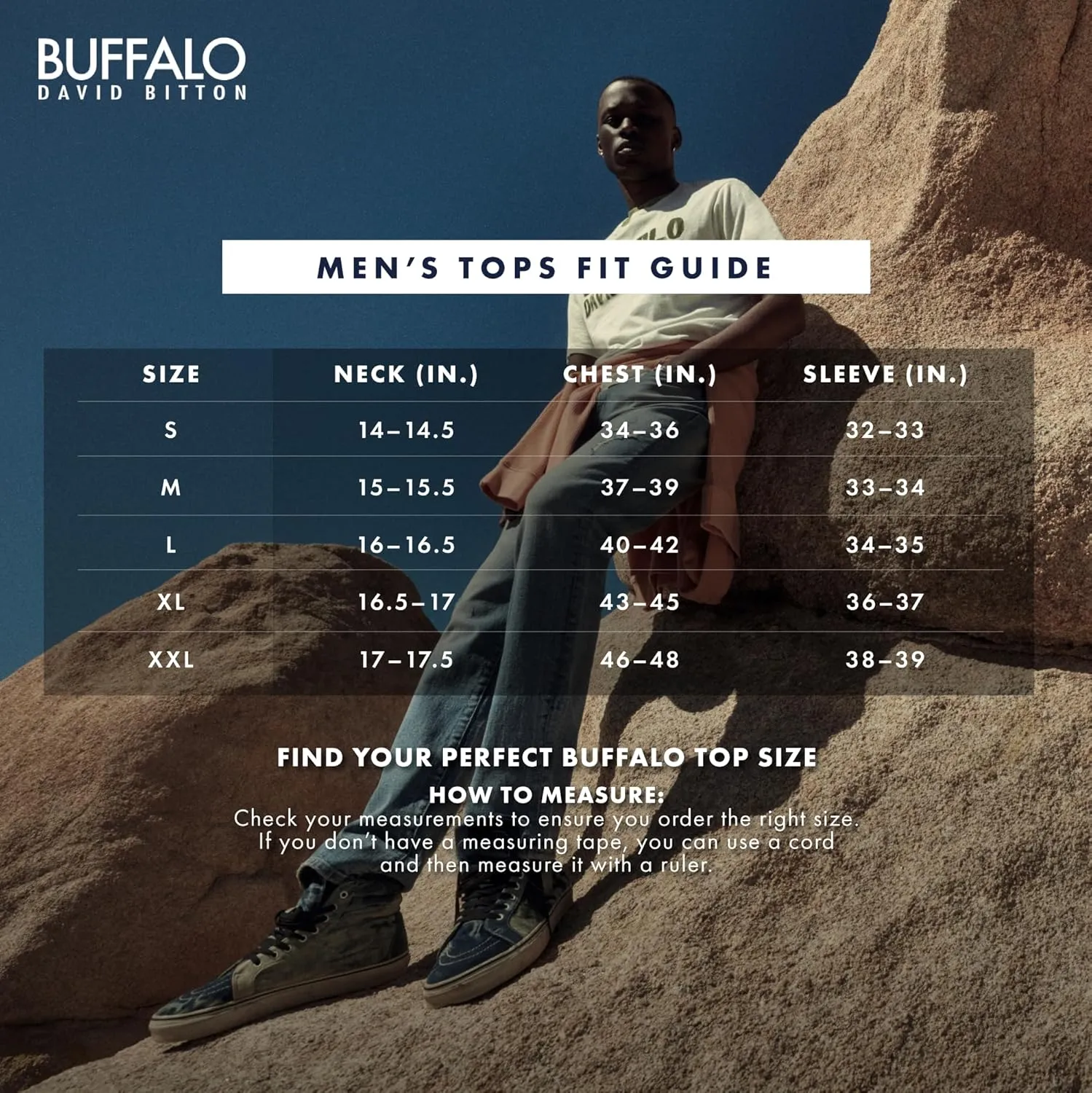 Buffalo David Bitton Men's Short Sleeve Crew Neck Graphic Tee