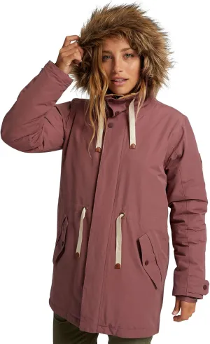 Burton Women's Saxton Parka, Rose Brown New, X-Small