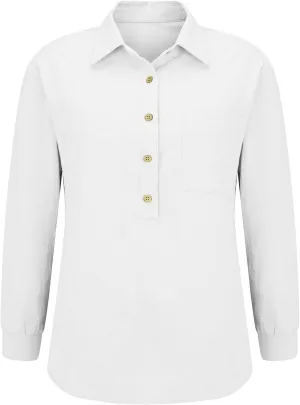 Button Down Shirts for Women Down Shirt Short Sleeve Cotton Linen Womens White Button Spring for
