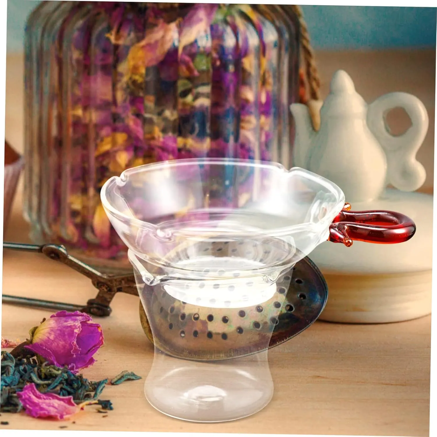 Cabilock 3 Sets Convenient Tea Home Accessory Reusable Tea Infuser Strainer Fine Mesh
