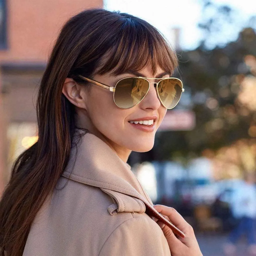 CARFIA Polarized Sunglasses for Women UV Protection Acetate Arms Metal Frame Woman's Shades CA3216