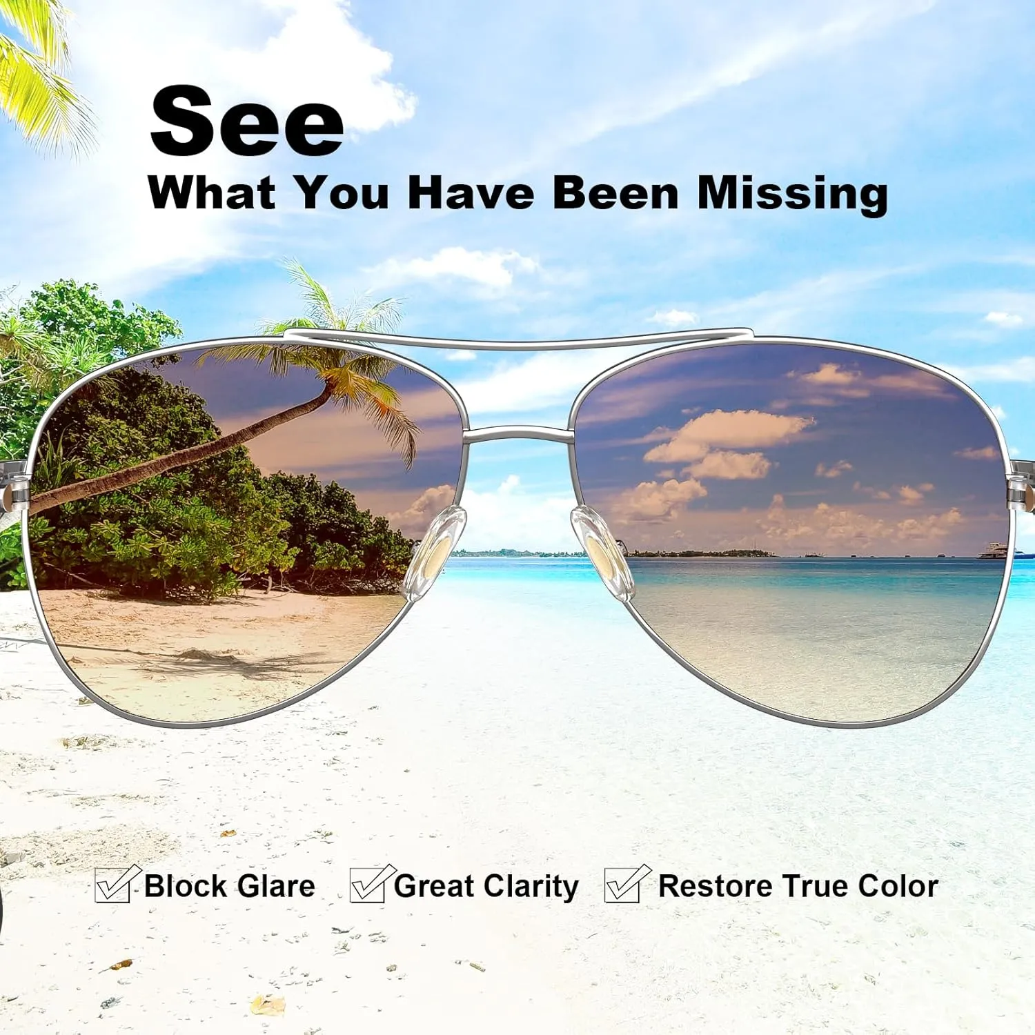 CARFIA Polarized Sunglasses for Women UV Protection Acetate Arms Metal Frame Woman's Shades CA3216