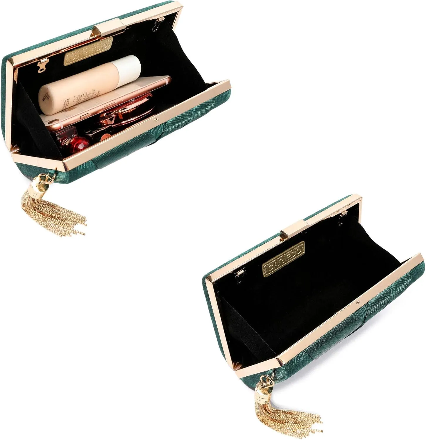 CARIEDO Women's Evening Handbag Clutch Bridal Purse for Wedding Prom Night Out Party