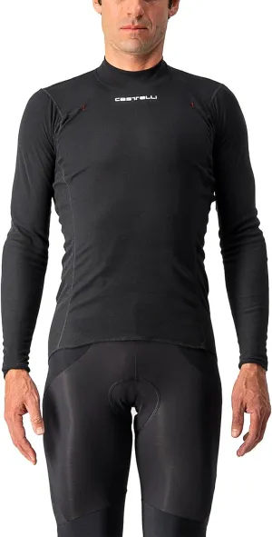 CASTELLI Men's Flanders Warm Long Sleeve Jersey, Fleece Crew Neck Base Layer for Road and Gravel Biking I Cycling