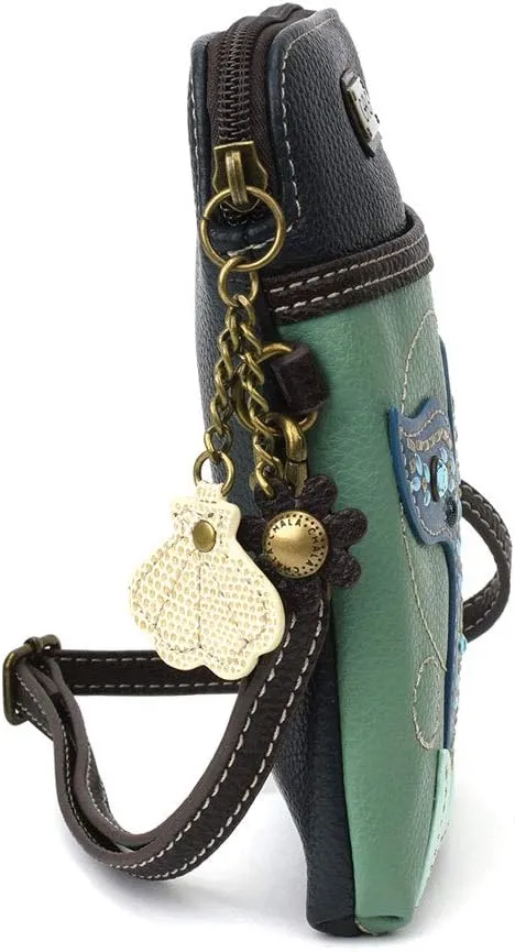 CHALA Dazzled Cell Phone Crossbody Purse-Women PU Leather Multicolor Handbag with Adjustable Strap