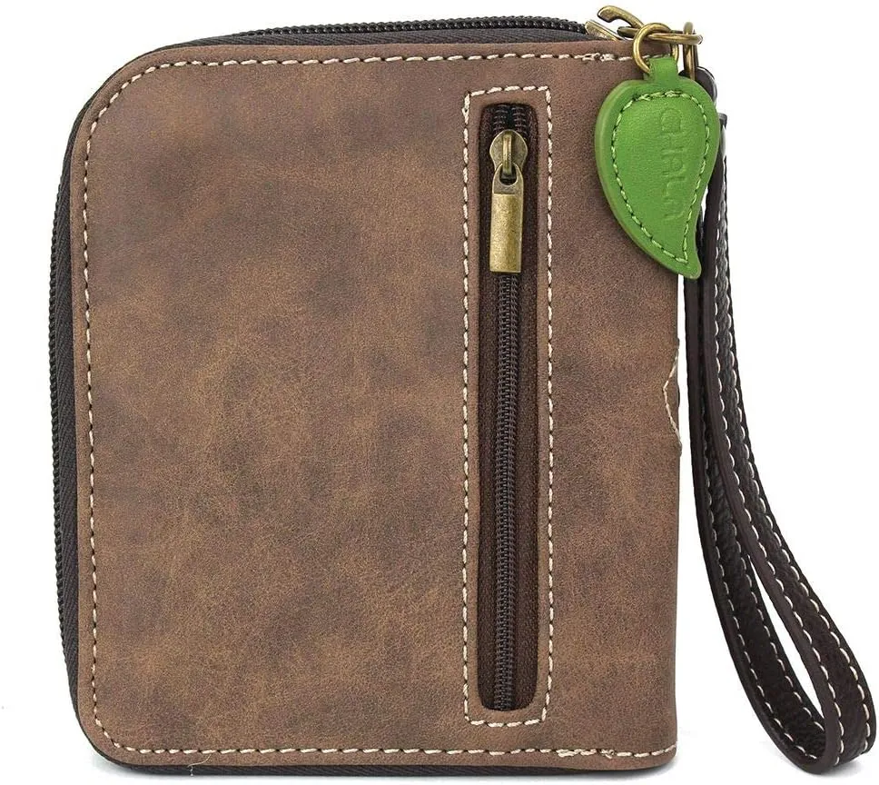 Chala Handbags Sunflower Zip-Around Wristlet Wallet