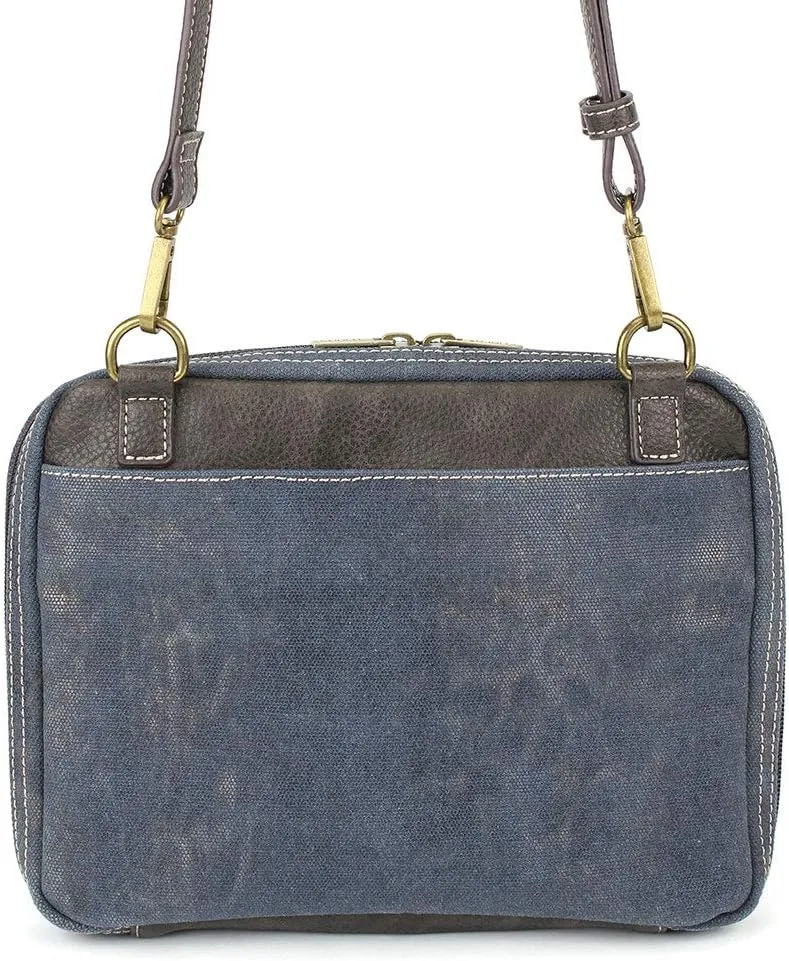 Chala Origami Xbody Crossbody Bag w/Metal Keychain (Baby Chick- Blue)