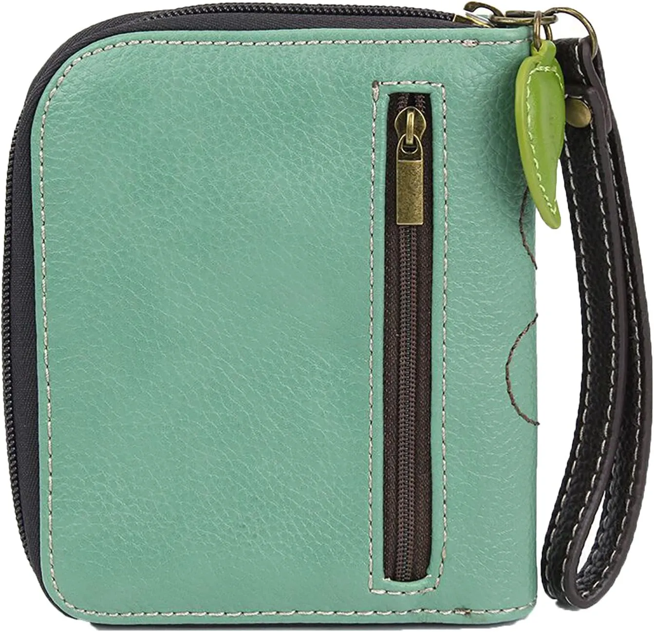 CHALA Zip Around Wallet, Wristlet, 8 Credit Card Slots, Sturdy Pu Leather