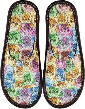 CHIFIGNO Slippers Ladies, Lightweight House Shoes for Indoor and Outdoor Size 4-5