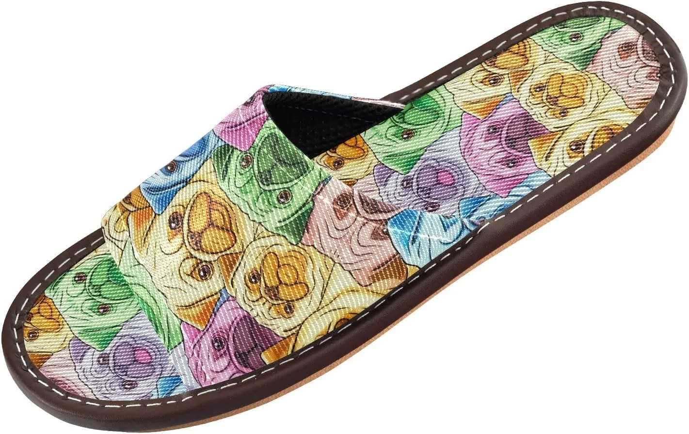 CHIFIGNO Slippers Ladies, Lightweight House Shoes for Indoor and Outdoor Size 4-5