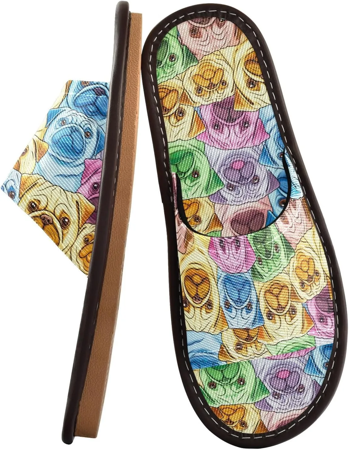 CHIFIGNO Slippers Ladies, Lightweight House Shoes for Indoor and Outdoor Size 4-5