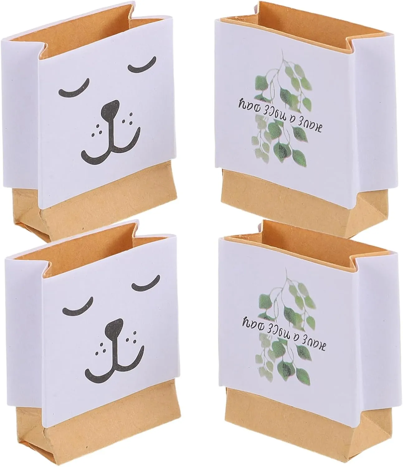 CHILDWEET 4Pcs Miniature Dollhouse present Bags Realistic Paper Wrapping for Flower Decoration Model Accessories and Miniature Showcase Sturdy Compact Design for Collectibles