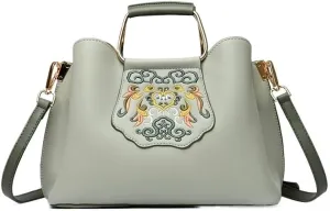 Chinese Style Embroidery Single Shoulder Bag for Women, Artistic and Retro Large Capacity Crossbody Bag