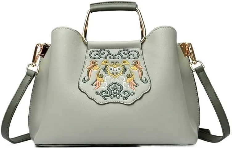 Chinese Style Embroidery Single Shoulder Bag for Women, Artistic and Retro Large Capacity Crossbody Bag