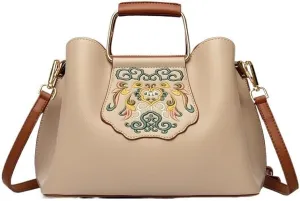 Chinese Style Embroidery Single Shoulder Bag for Women, Artistic and Retro Large Capacity Crossbody Bag