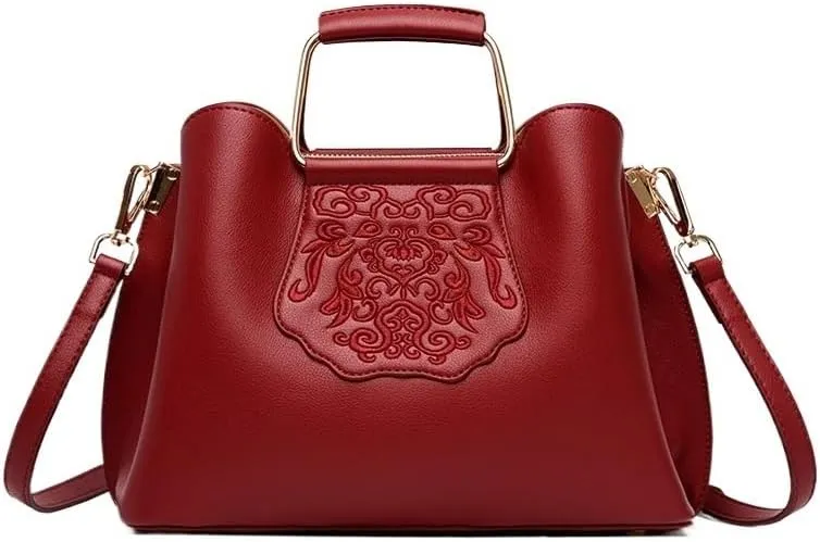 Chinese Style Embroidery Single Shoulder Bag for Women, Artistic and Retro Large Capacity Crossbody Bag
