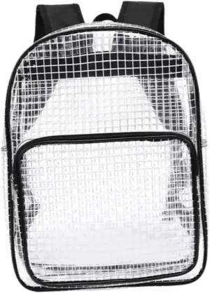 Clear Backpack Tool Bag Staticproof Adjustable Strap for College Electrician Engineer, Style B