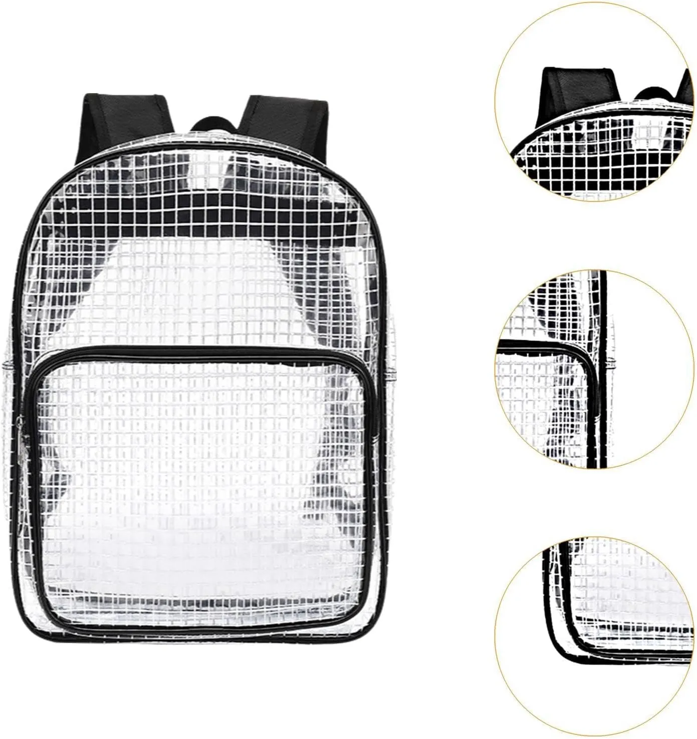 Clear Backpack Tool Bag Staticproof Adjustable Strap for College Electrician Engineer, Style B