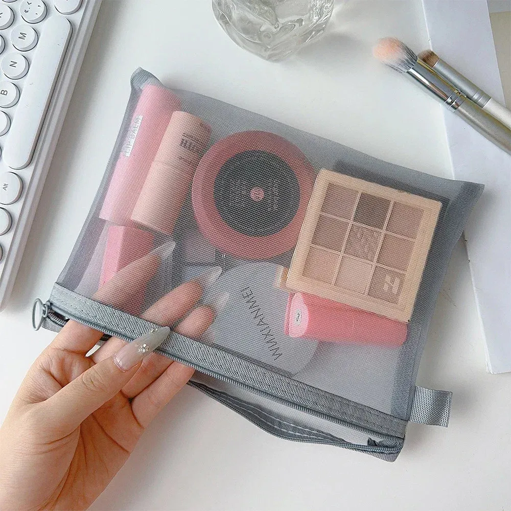 Clear Mesh Cosmetic Bags