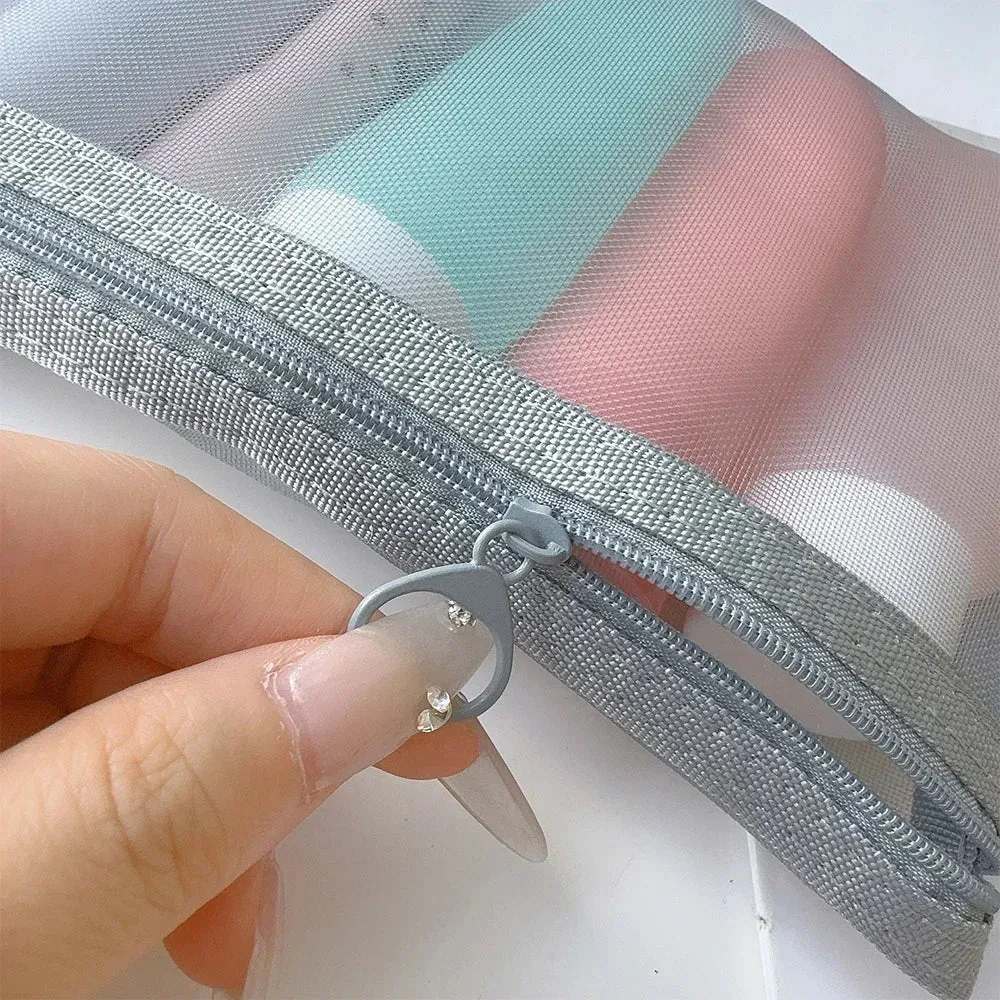 Clear Mesh Cosmetic Bags