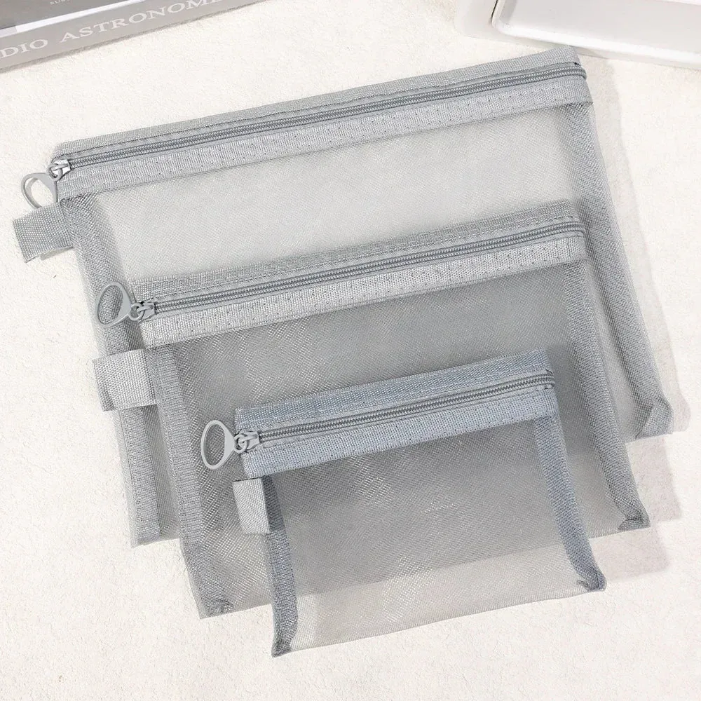 Clear Mesh Cosmetic Bags