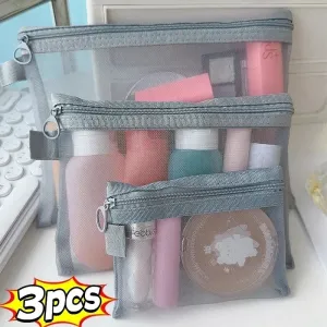 Clear Mesh Cosmetic Bags