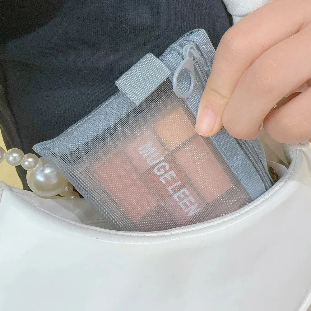 Clear Mesh Cosmetic Bags