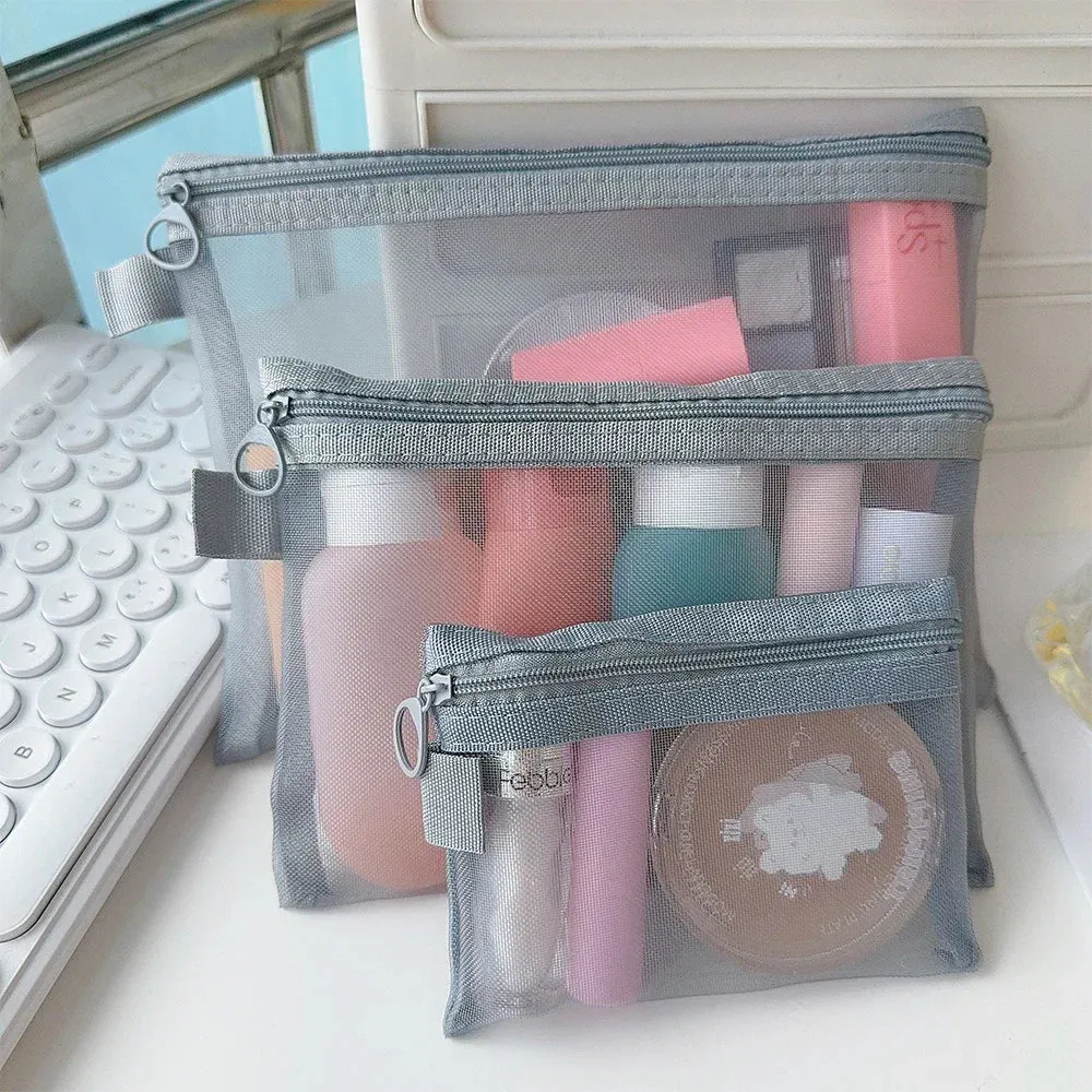 Clear Mesh Cosmetic Bags