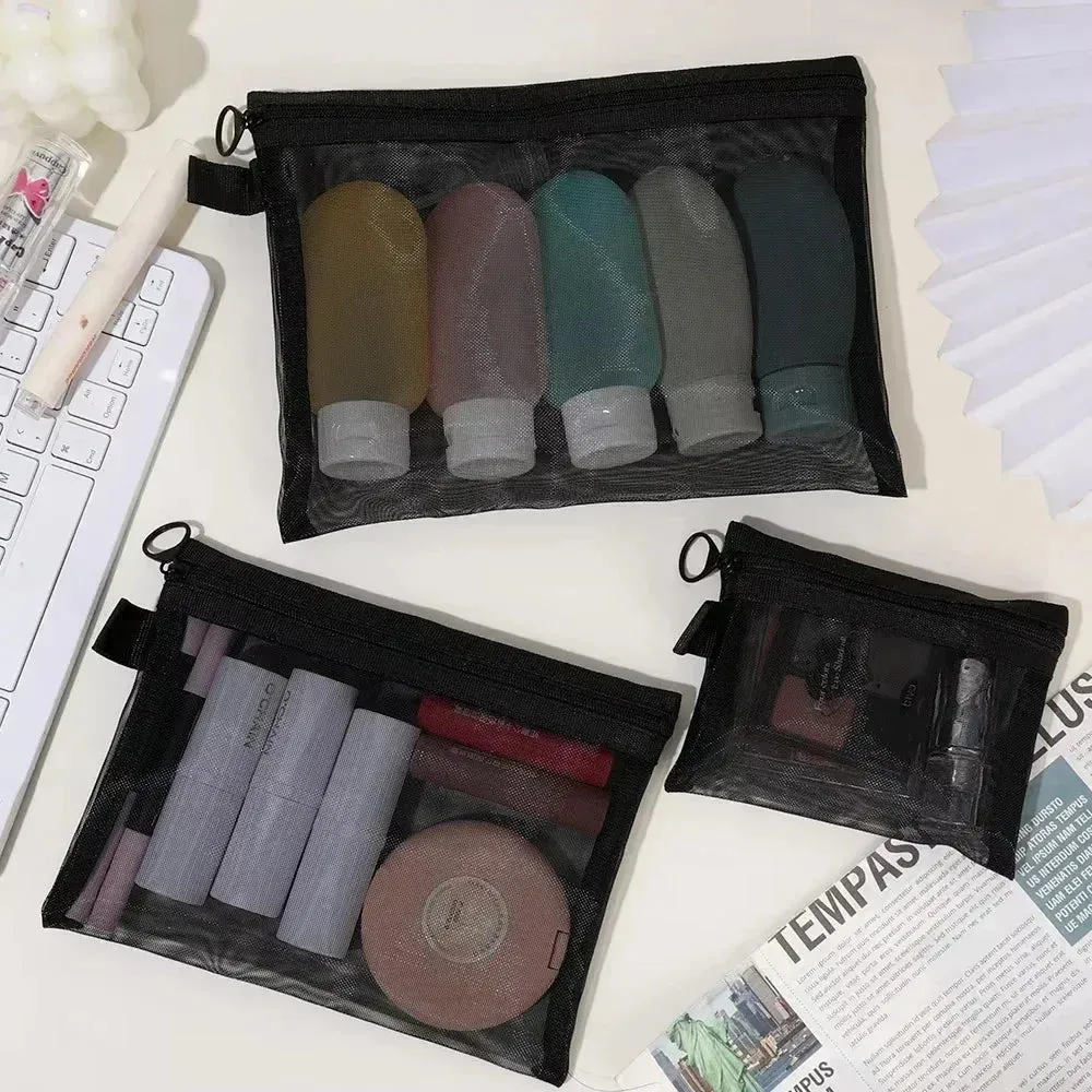 Clear Mesh Cosmetic Bags