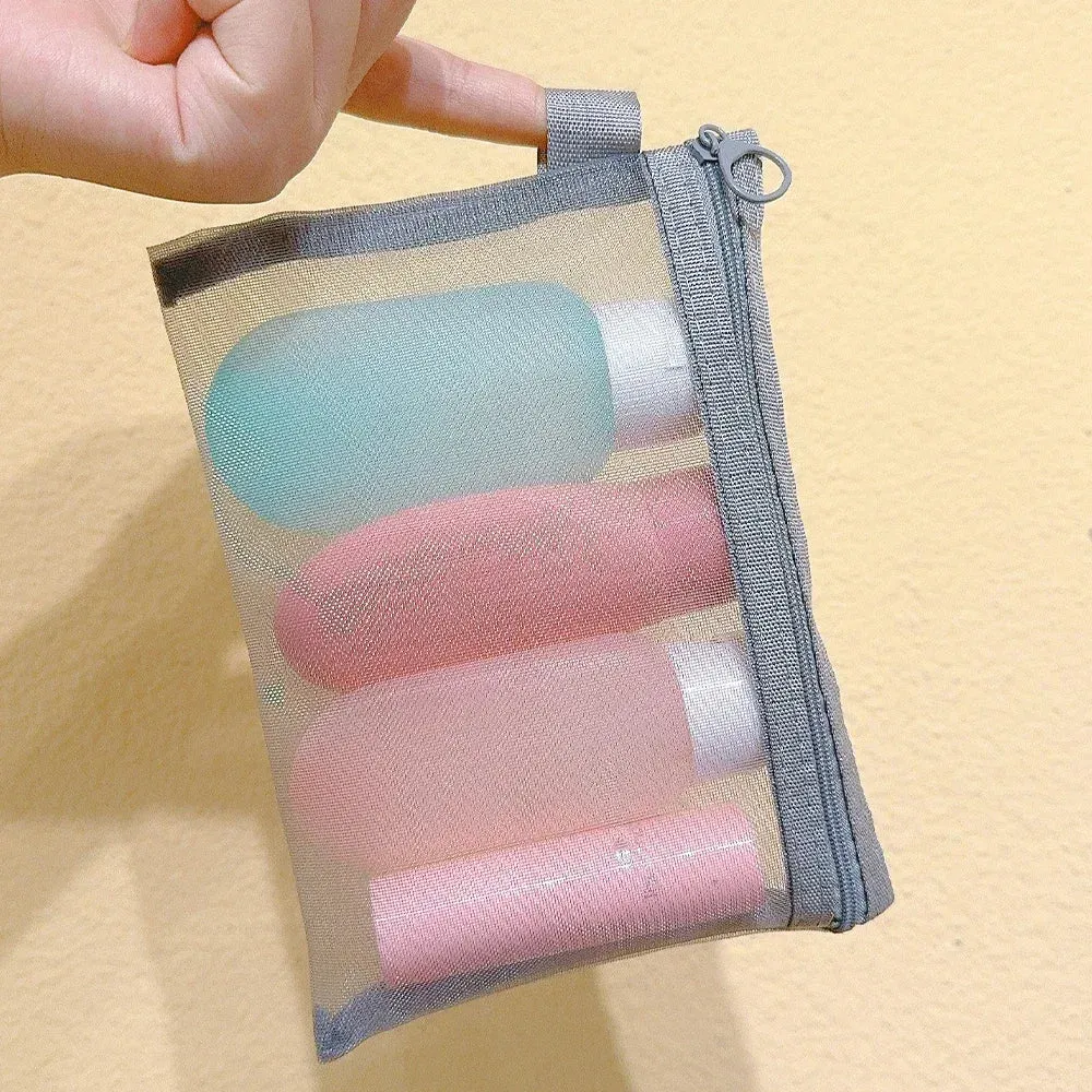 Clear Mesh Cosmetic Bags