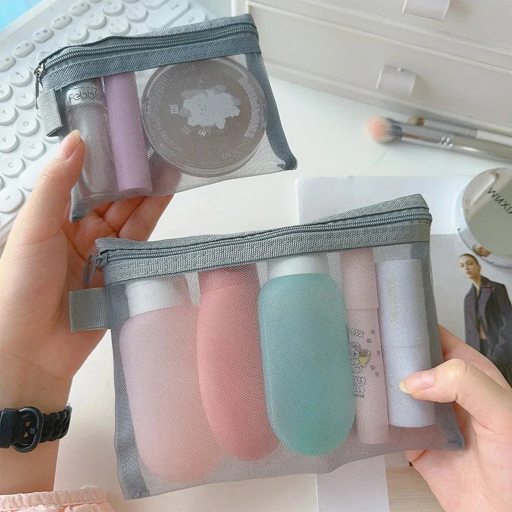 Clear Mesh Cosmetic Bags