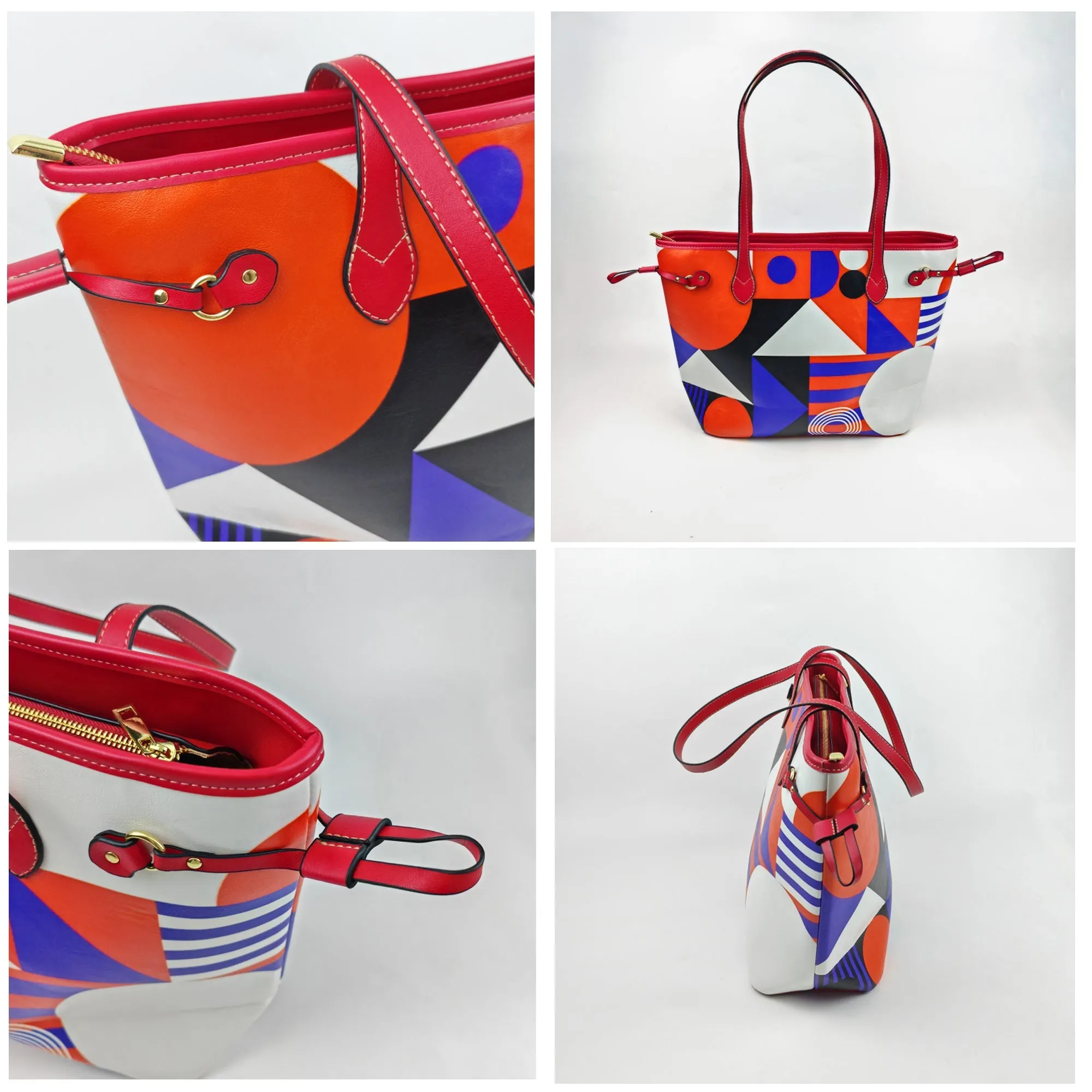 Clover Artistic  PU Leather Tote Bag