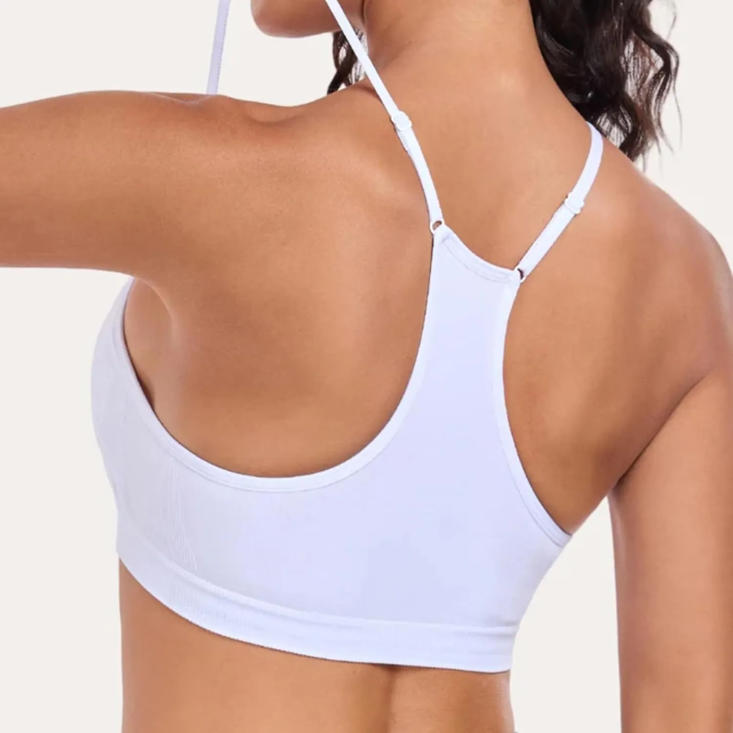 Coobie Women's Wireless Breeze Mesh Comfortable Racerback Bra 9170, No Underwire Seamless Push Up Everyday Bras