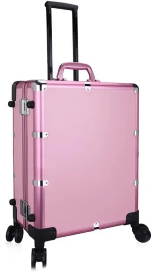 Cosmetic Cases Makeup Travel Case with Light Foldable Foot Bar Beauty Manicure Trolley Case Smart Mirror Case /1441 (Color : A, Size : 400 * 215 * 520mm)