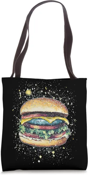 Cosmic Burger Space Art Design for Food and Galaxy Lovers Tote Bag