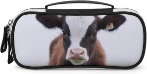 Cow Leather Makeup Bag Portable Small Cosmetic Organizer Waterproof Toiletry Bags Brushes Pencils And Travel Make Up Accessories