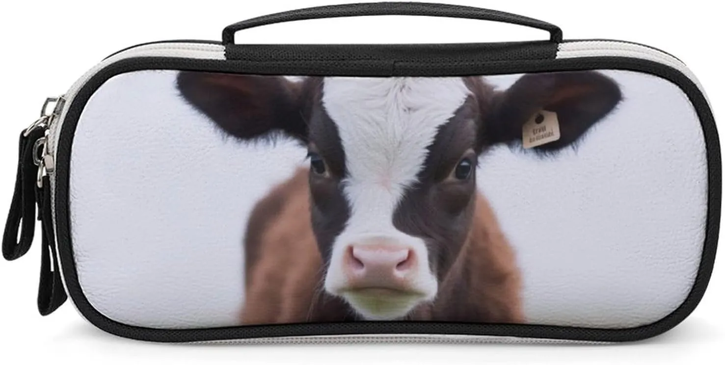 Cow Leather Makeup Bag Portable Small Cosmetic Organizer Waterproof Toiletry Bags Brushes Pencils And Travel Make Up Accessories